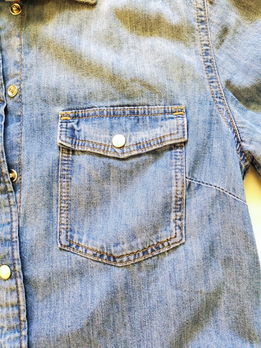 Denim Button-up Top - Picture 5 of 12